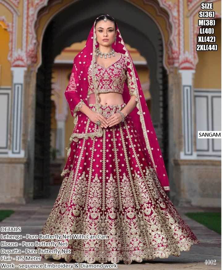Butterfly Net Designer Lehenga Choli for Elegant Events - MYLUXURY LANE ENTERPRISE